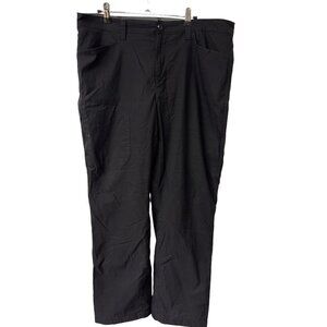 Eddie Bauer Pants Men's 36x30 Black Fleece Lined Tech Zip Pockets
